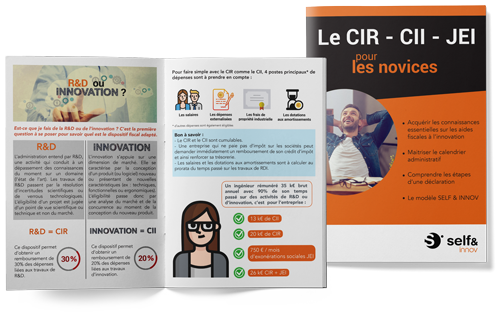 Couverture du guide "Le CIR-CII-JEI pour les novices" + pages intérieures