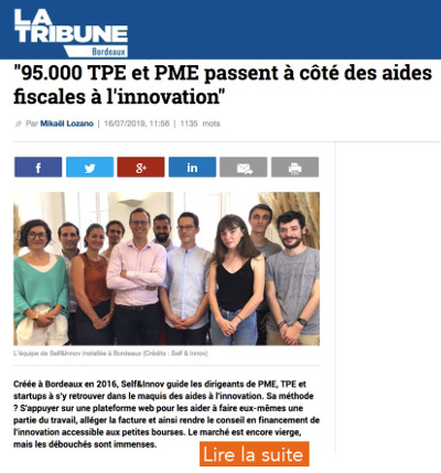 Extrait article de presse La Tribune