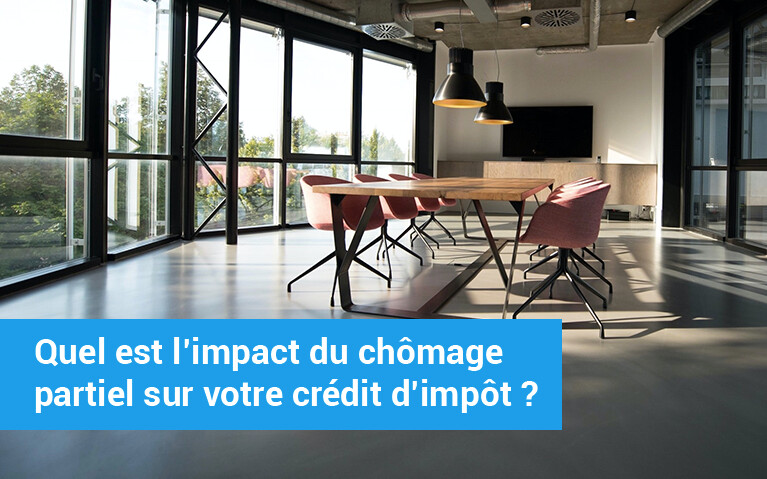 impact du chômage partiel sur votre crédit d’impôt