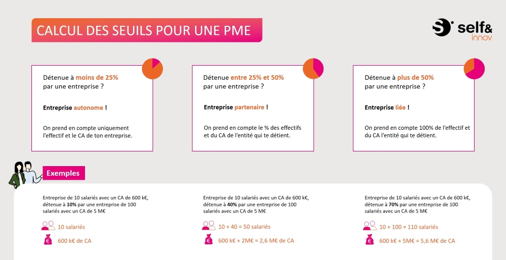 Calcul des seuils pour une PME Calcul des seuils pour une PME